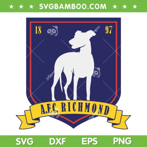 AFC Richmond Crest From Ted Lasso SVG PNG, AFC Richmond Logo SVG, Ted Lasso DXF SVG PNG EPS