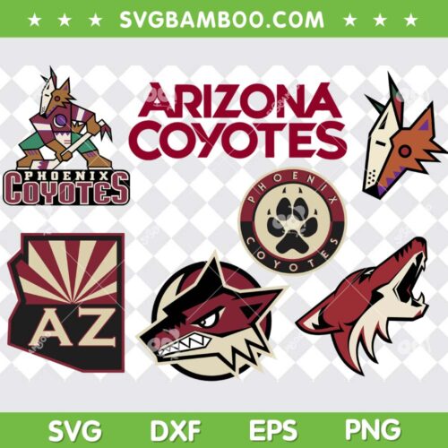 Arizona Coyotes SVG PNG, Arizona Coyotes Logo SVG, Hockey Sports DXF SVG PNG EPS