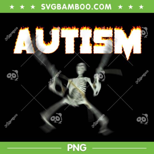 Autism Skeleton Meme PNG, Skeleton Dance PNG, Autism Awareness Skeleton PNG
