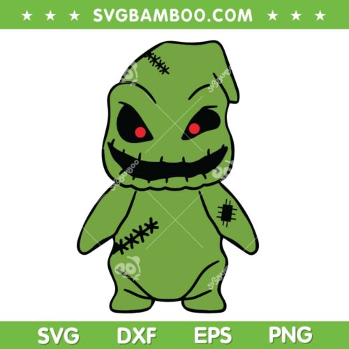 Baby Oogie Boogie SVG PNG, Kids Halloween Oogie Boogie SVG, Chibi Oogie Boogie DXF SVG PNG EPS
