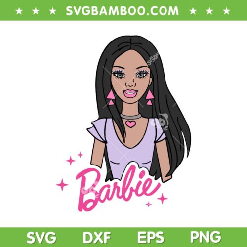 Barbie Girls Pink SVG PNG, Barbie Doll SVG, Pink Doll SVG, Barbie Cute DXF SVG PNG EPS