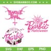 Barbie Halloween 3 Files SVG PNG, Come On Barbie Let's Go Party SVG, Barbie Spider DXF SVG PNG EPS