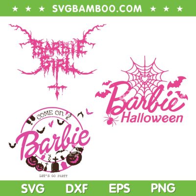Barbie Halloween 3 Files SVG PNG, Come On Barbie Let's Go Party SVG, Barbie Spider DXF SVG PNG EPS Barbie Halloween 3 Files SVG PNG, Come On Barbie Let's Go Party SVG, Barbie Spider DXF SVG PNG EPS