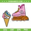 Barbie Inline Skate SVG PNG, Barbie Roller Blade SVG, Barbie Ice Cream DXF SVG PNG EPS