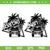 Barbie Jeep Car Retro SVG PNG, Car Convertible Pink 80s SVG, Barbie Jeep Retro 80s DXF SVG PNG EPS