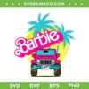 Barbie Jeep Car SVG PNG, Retro Barbie Girl SVG, Pink Baby Doll Jeep Car DXF SVG PNG EPS
