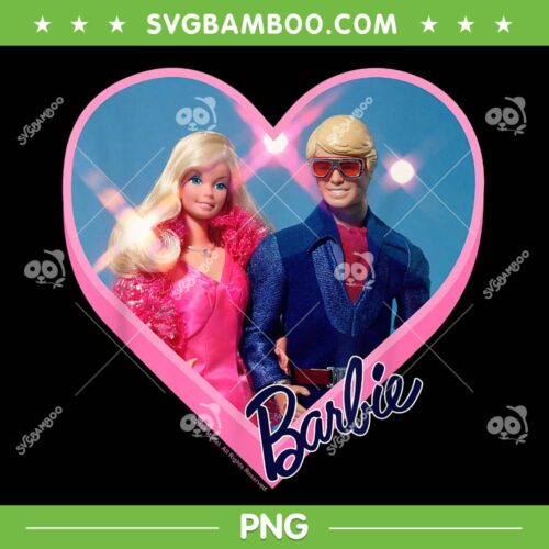 Barbie Ken Heart PNG, Cute Barbie Valentines Ken Love PNG, Barbie Love Ken PNG