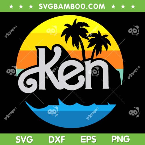Barbie Ken Retro Summer SVG PNG, Retro Ken Summer SVG, Barbie Ken DXF SVG PNG EPS
