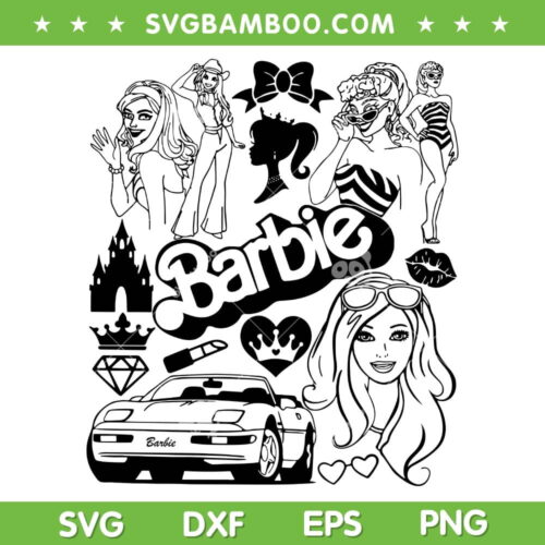Barbie Movie 2023 SVG PNG, Barbenheimer Poster SVG, Barbie Doll DXF SVG PNG EPS