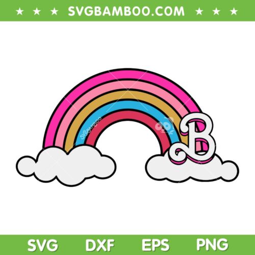 Barbie Rainbow SVG PNG, Rainbow Doll SVG, Barbie The Movie DXF SVG PNG EPS