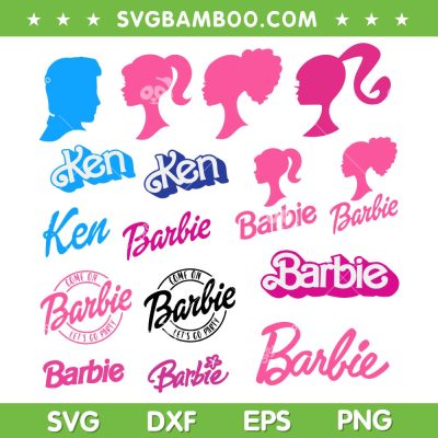 Barbie SVG Bundle, Ken And Barbie Doll SVG Bundle, Pink Baby Doll DXF SVG PNG EPS