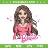 Barbie Doll Brunette Hair SVG PNG, Barbie Girl SVG, Brown Barbie DXF SVG PNG EPS