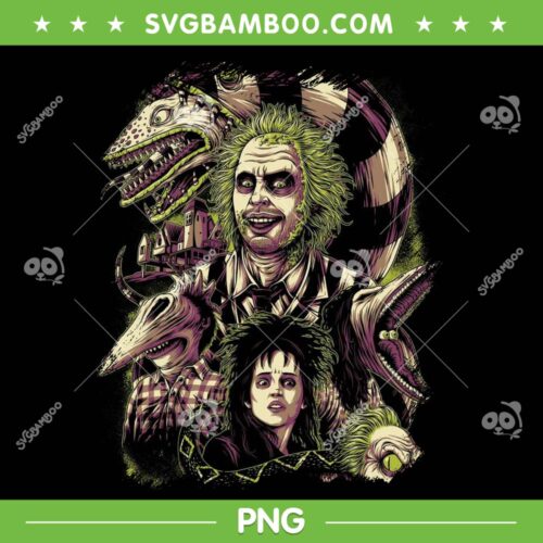 Beetlejuice Halloween Poster PNG, Horror Movie Beetlejuice PNG, Beetlejuice Face PNG