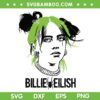 Billie Eilish Head SVG PNG, Billie Eilish Portrait SVG, American Singer DXF SVG PNG EPS Billie Eilish Head SVG PNG, Billie Eilish Portrait SVG, American Singer DXF SVG PNG EPS