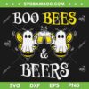 Boo Bees And Beers SVG PNG, Boo Beer Halloween SVG, Honey Bee DXF SVG PNG EPS