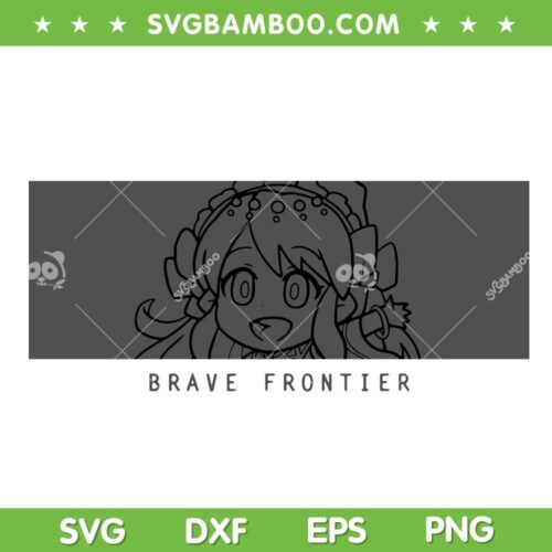 Brave Frontier 10 Year Anniversary SVG PNG, Anime Girl Brave Frontier SVG, 10th Anniversary DXF SVG PNG EPS