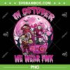 Breast Cancer Horror Friends PNG, Halloween In October We Wear Pink PNG, Horror Movie PNG