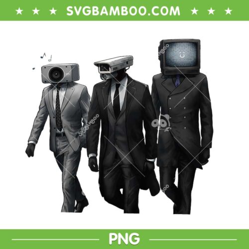 Cameraman Speakerman TV Man PNG, Skibidi Toilet Meme Game PNG, Camera Man PNG