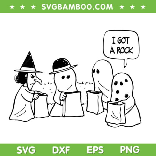 Charlie Brown Halloween I Got A Rock SVG, Peanuts Its The Great Pumpkin SVG, I Got A Rock DXF SVG PNG EPS