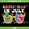 Christmas In July Santa Sunglasses PNG, Summer Beach Santa PNG, Christmas In July PNG