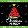 Christmas In July Watermelon SVG PNG, Summer Xmas July SVG, Christmas Tree DXF SVG PNG EPS Christmas In July Watermelon SVG PNG, Summer Xmas July SVG, Christmas Tree DXF SVG PNG EPS