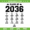 Class Of 2036 Grow With Me SVG PNG, Class Of 2036 SVG, Back To School DXF SVG PNG EPS Class Of 2036 Grow With Me SVG PNG, Class Of 2036 SVG, Back To School DXF SVG PNG EPS
