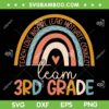 Cute Third Grade Teacher Boho Rainbow SVG, Team 3rd Grade SVG, Boho Rainbow Teacher DXF SVG PNG EPS Cute Third Grade Teacher Boho Rainbow SVG, Team 3rd Grade SVG, Boho Rainbow Teacher DXF SVG PNG EPS