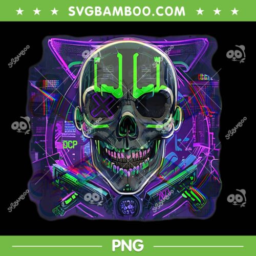 DCP 2023 Skull PNG, Head Skull DCP PNG, Neon Skull PNG, DCP 2023 Skull Poster PNG
