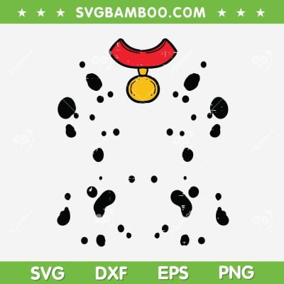 Dalmatian Costume Halloween SVG PNG, Puppy Dog Costume SVG, Funny Dalmatian DXF SVG PNG EPS