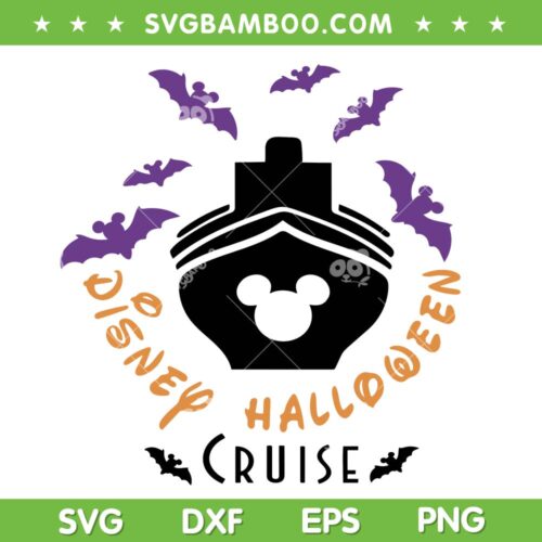 Disney Cruise Halloween SVG PNG, Disney Mouse Trick Or Treat SVG, Halloween Disney DXF SVG PNG EPS