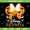 Disney Minnie Head Halloween SVG PNG, Disney Mouse Spooky Halloween SVG, Halloween Minnie DXF SVG PNG EPS