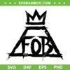 Fall Out Boy Logo SVG PNG, FOB Band SVG, American Rock Band DXF SVG PNG EPS