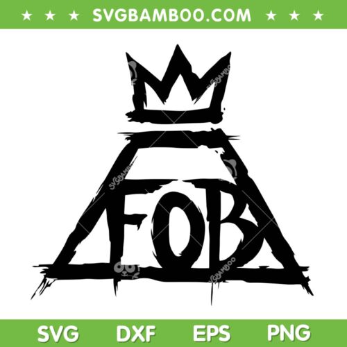 Fall Out Boy Logo SVG PNG, FOB Band SVG, American Rock Band DXF SVG PNG EPS