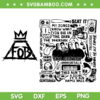 Fall Out Boy So Much For Tour Dust 2023 SVG, Fall Out Boy SVG, FOB Band DXF SVG PNG EPS