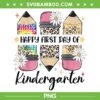 First Day Kindergarten Teacher Leopard Pencil PNG, Back To School First Day PNG, Happy First Day Of Kindergarten PNG