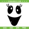 Funny Ghost Face SVG PNG, Halloween Ghost Face SVG, Cute Halloween DXF SVG PNG EPS
