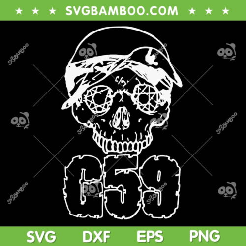 G59 Skull Halloween Costume SVG PNG, Suicideboys G59 SVG, Halloween G59 DXF SVG PNG EPS