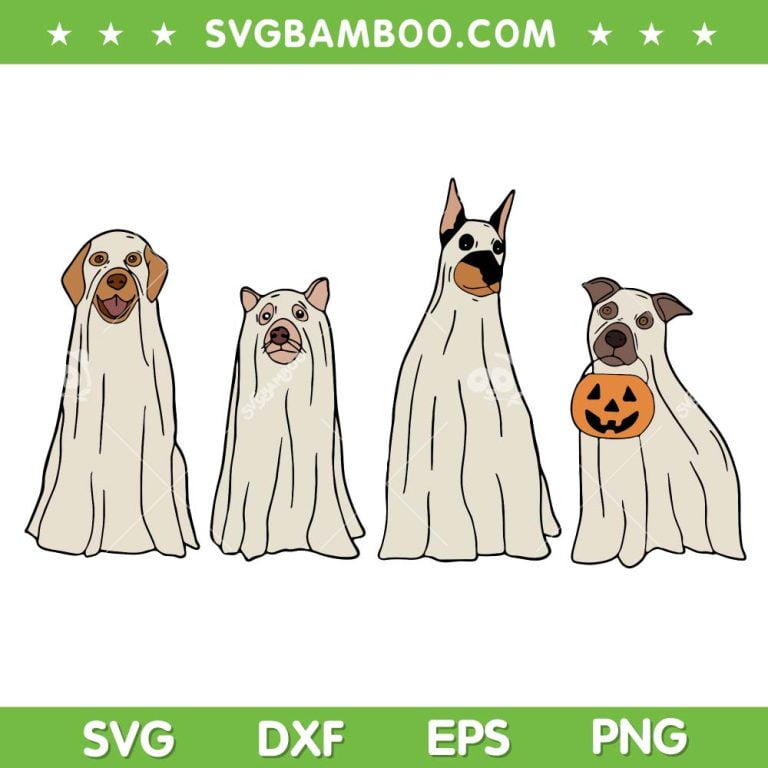 Ghost Dog Halloween SVG PNG