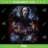 Ghostface Scream Poster PNG, Halloween Ghost Face PNG, Scary Horror Movie PNG