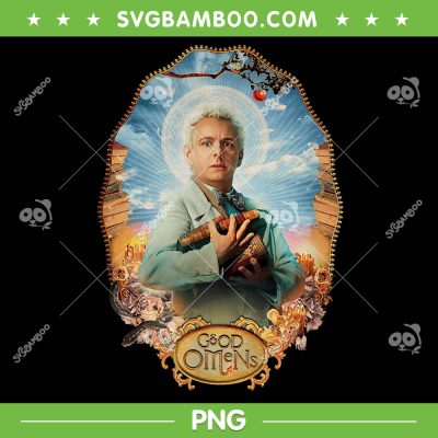 Good Omens Aziraphale Portrait PNG, Funny Good Omens Movie PNG, Aziraphale Portrait PNG