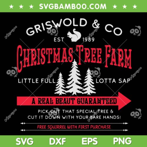 Griswold And Co Christmas Tree Farm SVG, Christmas Vacation Tree Farm SVG, Griswold And Co Est 1989 DXF SVG PNG EPS