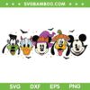 Halloween Disney Mickey Mouse And Friends SVG, Disney Mouse Friends Horror Movie SVG, Disney Characters Halloween DXF SVG PNG EPS