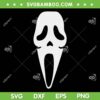 Halloween Ghostface Spooky SVG PNG, Mask Face Scream SVG, Ghost Face DXF SVG PNG EPS