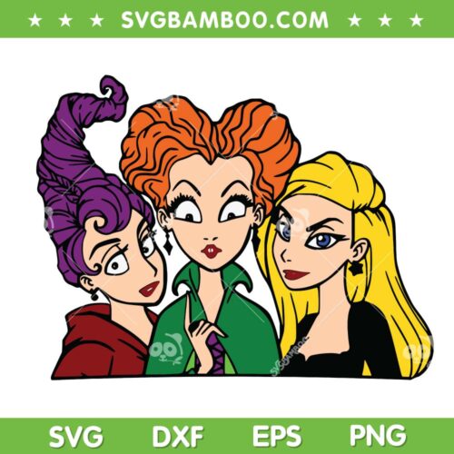 Halloween Hocus Pocus 2023 SVG PNG, Sanderson Sisters Halloween SVG, Hocus Pocus DXF SVG PNG EPS