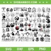Halloween Horror Movie Mega Bundle SVG, Horror Characters SVG Bundle, Halloween Scream DXF SVG PNG EPS