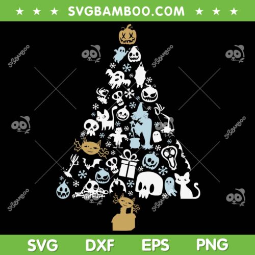 Halloween Spooky Tree SVG PNG, Tree Witch Squad SVG, Halloween Tree DXF SVG PNG EPS