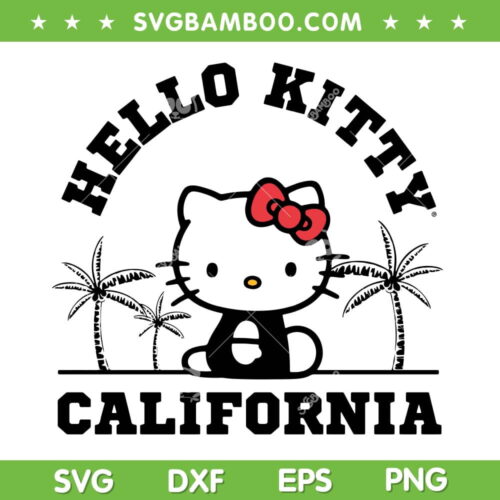Hello Kitty Christmas SVG PNG, Hello Joy Holiday SVG, Kitty Hello Joy DXF SVG PNG EPS
