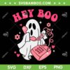 Hey Boo Funny Halloween SVG PNG, Spooky Season Scary Ghost SVG, Funny Ghost DXF SVG PNG EPS