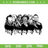 Horror Friends SVG PNG, Halloween Horror Movie Squad SVG, Friends Halloween DXF SVG PNG EPS
