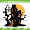 Horror Halloween Castle SVG PNG, Witch House Horror SVG, Halloween House DXF SVG PNG EPS